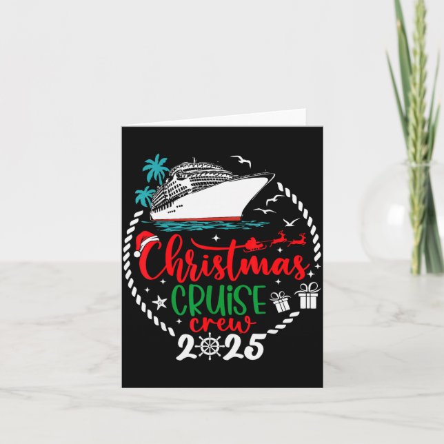Carte Christmas Cruise Crew 2025 Xmas Family Pajamas Hol (Devant)