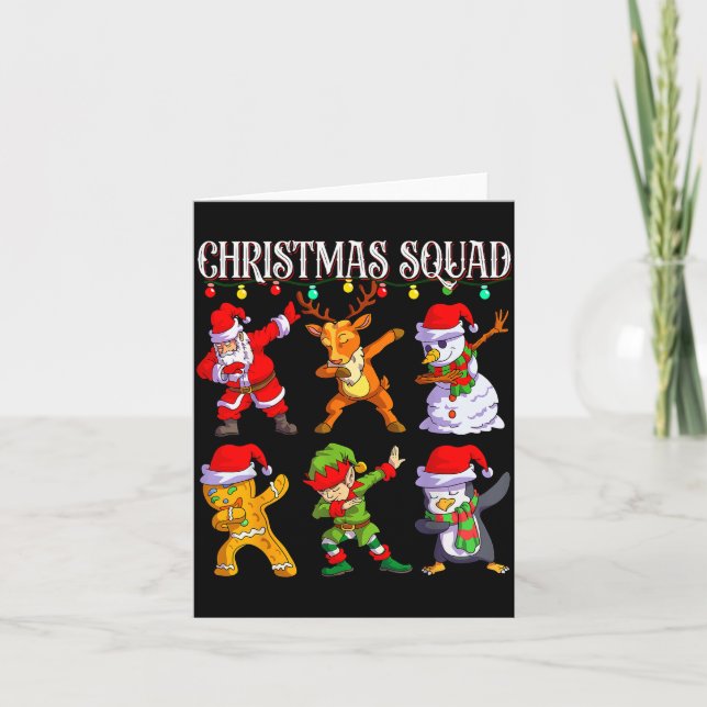 Carte Christmas Dab Santa Friends Matching Family Christ (Devant)