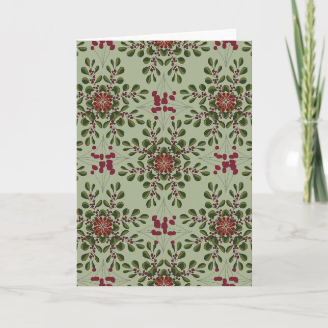 Carte Christmas decoration, Colorful ,seamless pattern,  (Devant)