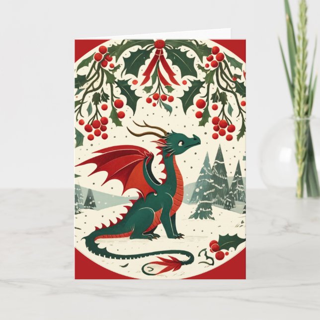 Carte Christmas Dragon                                   (Devant)