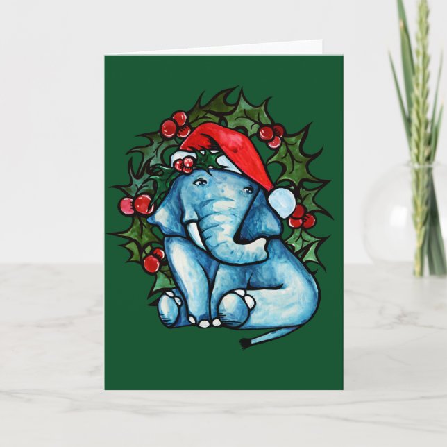 Carte Christmas Elephant (Devant)