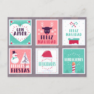 CARTE CHRISTMAS ESPAGNOL FELIZ NAVIDAD