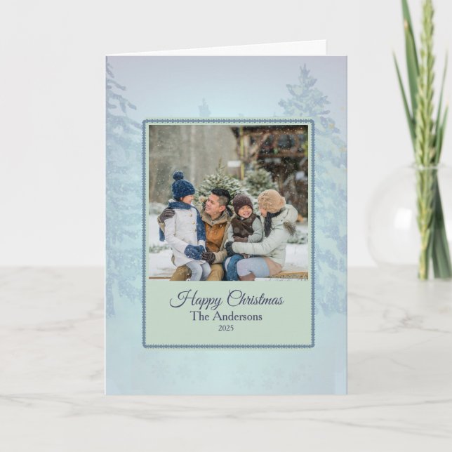 Carte Christmas Family Photo Greeting Card (Devant)
