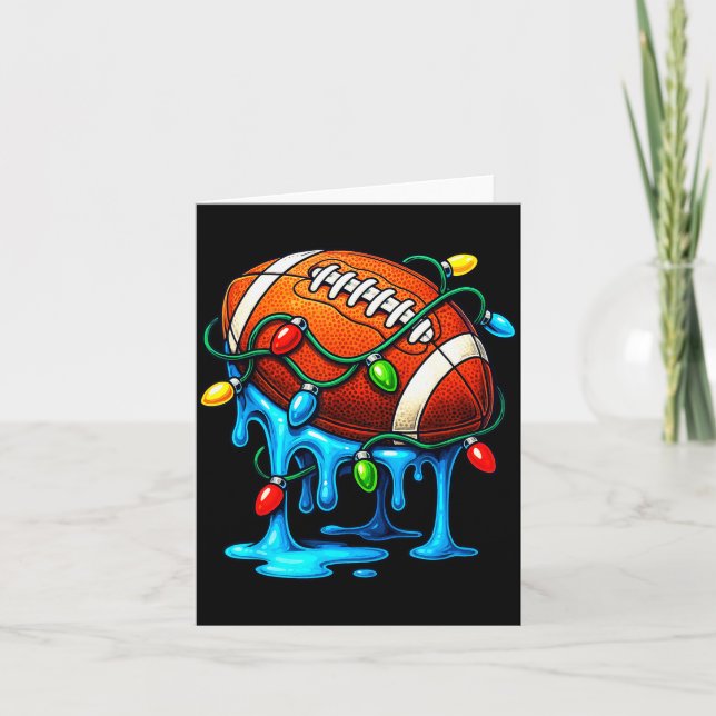 Carte Christmas Football Drip Ice Cream Dripng  (Devant)