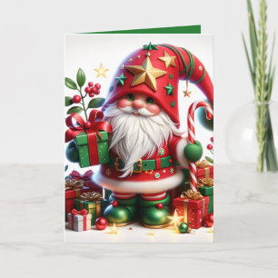 Carte "Christmas Gnome" personnalisable