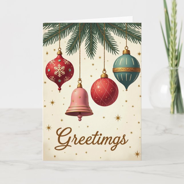 Carte Christmas Greetings Card (Devant)