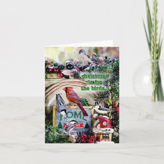 Carte Christmas is for the Birds small Christmas card (Devant)