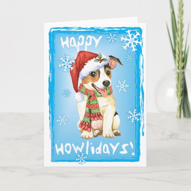 Carte Christmas Jack Russell Terrier (Devant)