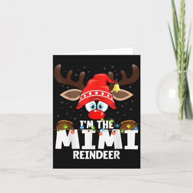 Carte Christmas Matching I'm The Mimi Reindeer  (Devant)