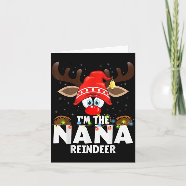 Carte Christmas Matching I'm The Nana Reindeer  (Devant)