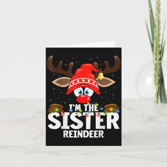 Carte Christmas Matching I'm The Sister Reindeer  (Devant)