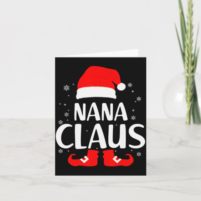 Carte Christmas Nana Claus Leopard Family Matching Pajam (Devant)