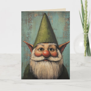 Carte Christmas Nisse - Traditionnel Nordic Holiday Art