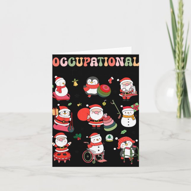 Carte Christmas Occupational Therapy Ot Therast Ot Istan (Devant)