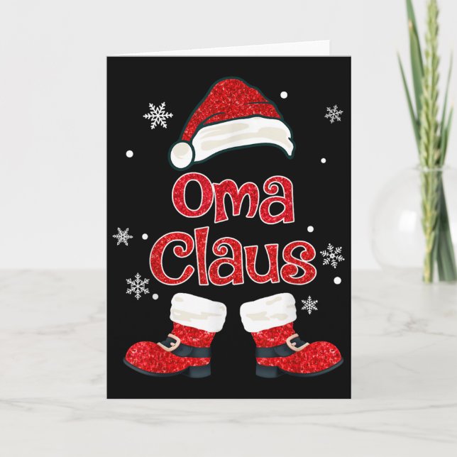 Carte Christmas Oma Claus Grandmother Aunt Mother Daught (Devant)