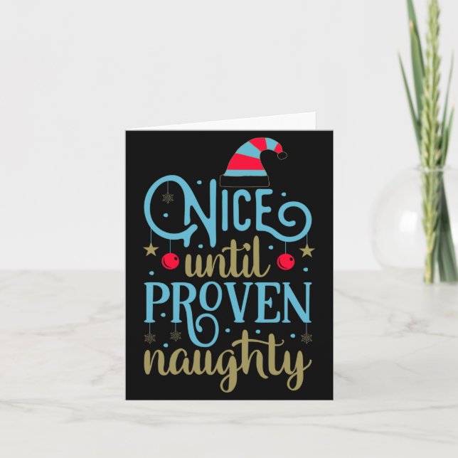 Carte Christmas Santa Funny Saying Humor Tygraphy T Shir (Devant)