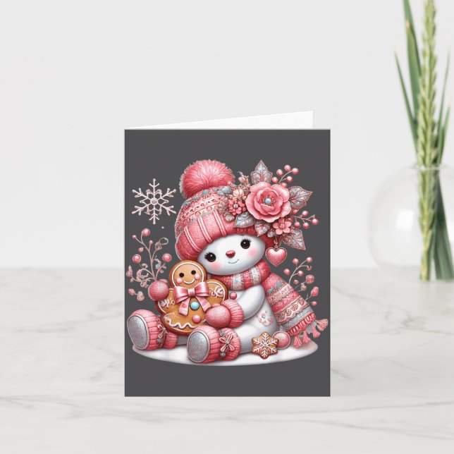Carte Christmas Snowperson  (Devant)