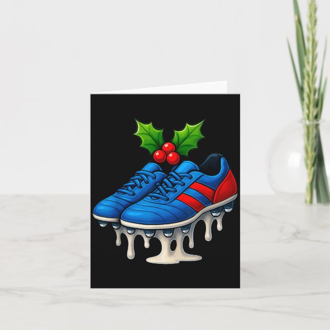 Carte Christmas Soccer Cleats Ice Cream Drip Xmas  (Devant)
