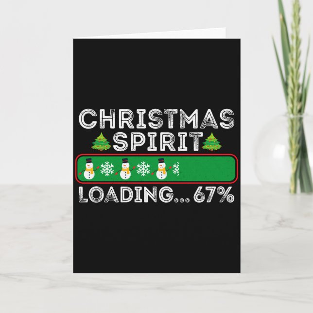 Carte Christmas Spirit Loading 67 Six Seven Meme Funny S (Devant)