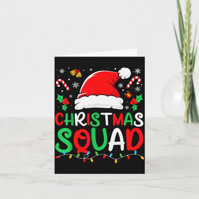 Carte Christmas Squad Family Group Matching Christmas Pa (Devant)