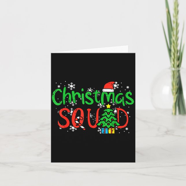 Carte Christmas Squad Family Xmas Crew Men Women Boys Gi (Devant)