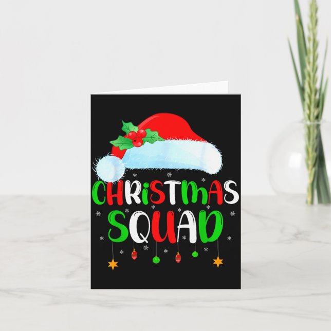 Carte Christmas Squad Matching Family Group Santa Xmas P (Devant)