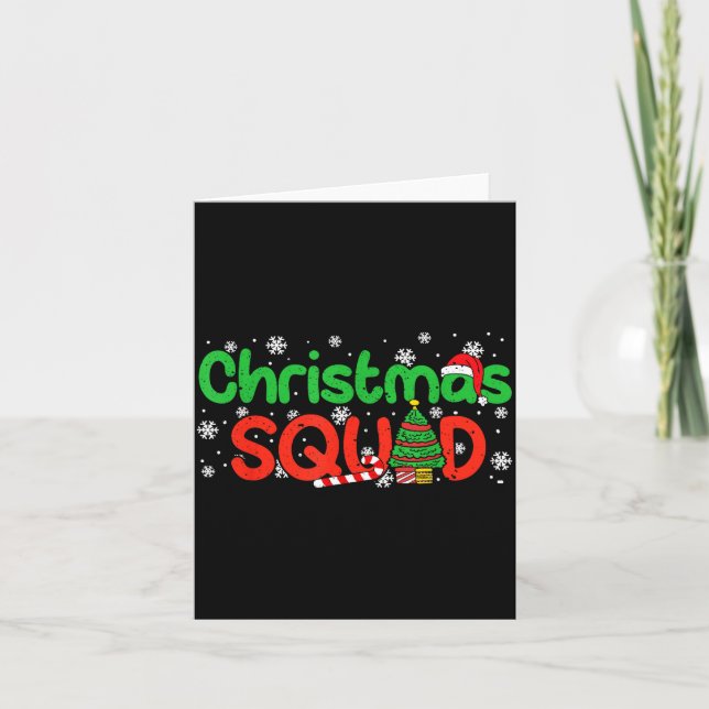 Carte Christmas Squad Santa Dabbing Elf Family Matching  (Devant)