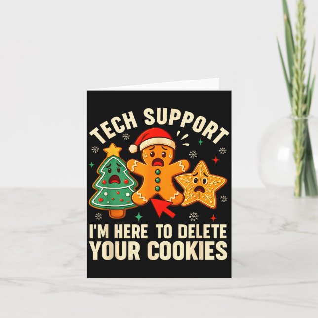 Carte Christmas Tech Suprt Here To Delete Cookies Xmas M (Devant)
