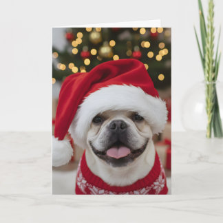 Carte Christmas The French Bulldog Custom Holiday