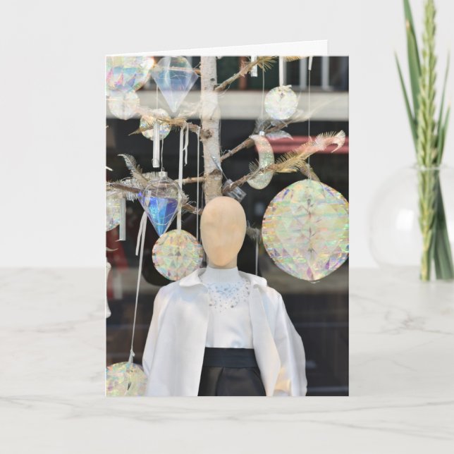 Carte Christmas Window Shopping Chelsea Londres Royaume- (Devant)