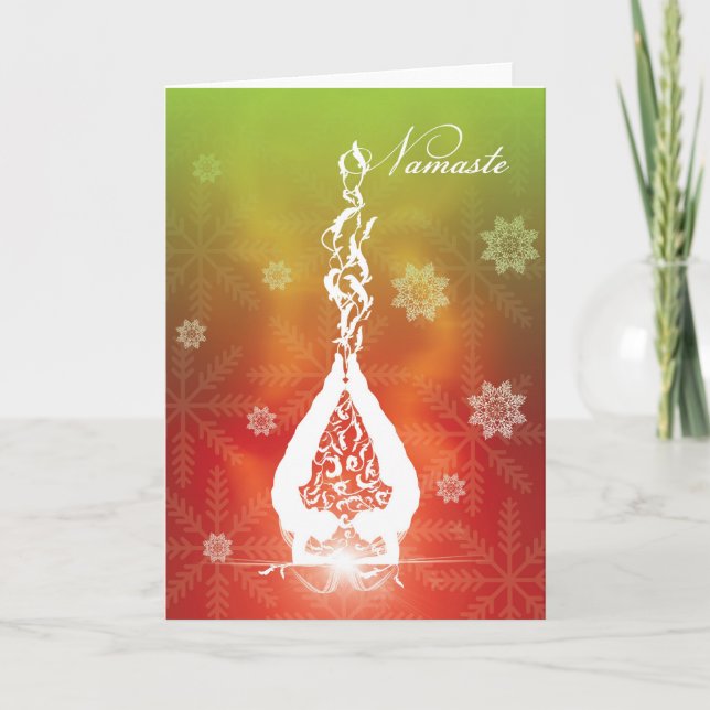 Carte Christmas Yoga (Devant)