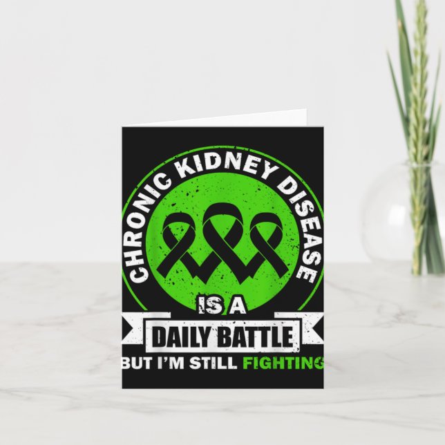 Carte Chronic Kidney Disease Is A Daily Battle Ckd Aware (Devant)