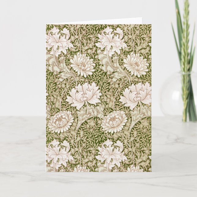 Carte Chrysanthème d'or, William Morris (Devant)