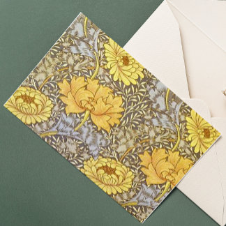 Carte chrysanthemum par William Morris