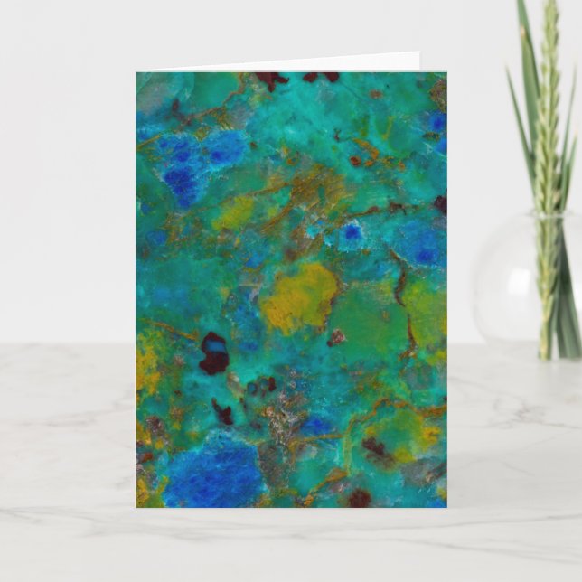 Carte Chrysocolla de Blue Cliff (Devant)