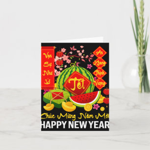 Carte Chuc Mung Nam Moi Bonne année lunaire vietnamienne