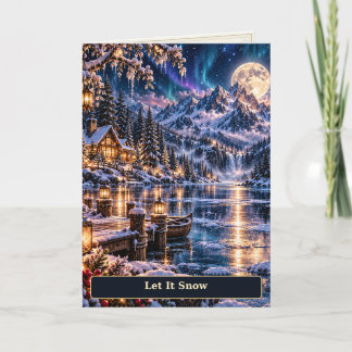 Carte Chuchotements d'hiver - Que la neige tombe