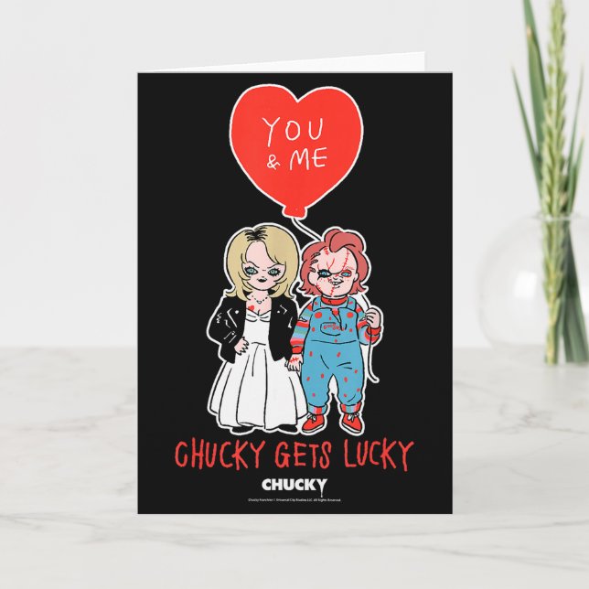 Carte Chucky &amp; Tiffany Chucky Gets Lucky Valentine  (Devant)