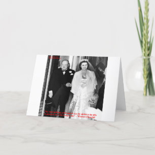 Carte Churchill & Célèbre citation sur le mariage