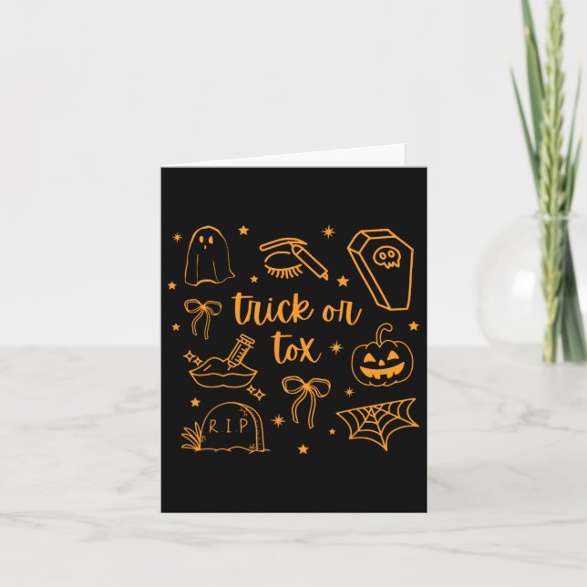 Carte Chute Chaussure Ou Botox Halloween Infirmière Esth (Devant)