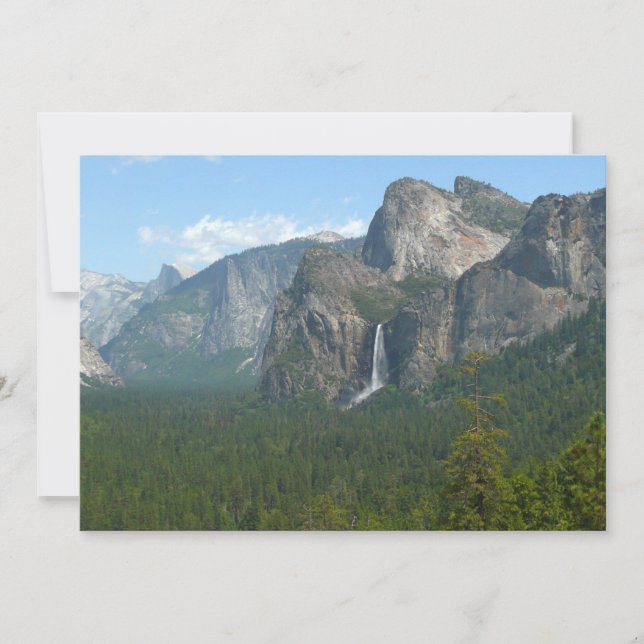 Carte Chute de Bridalveil et Half Dome à Yosemite (Devant)