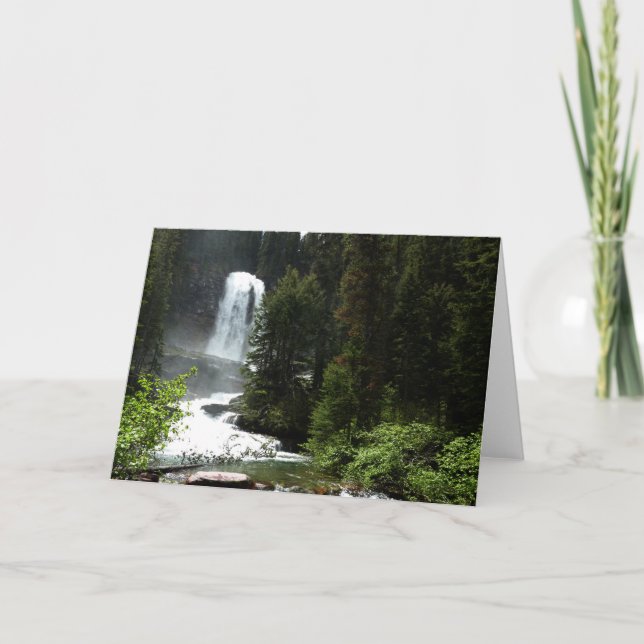 Carte Chutes de Virginie au parc national Glacier (Devant)