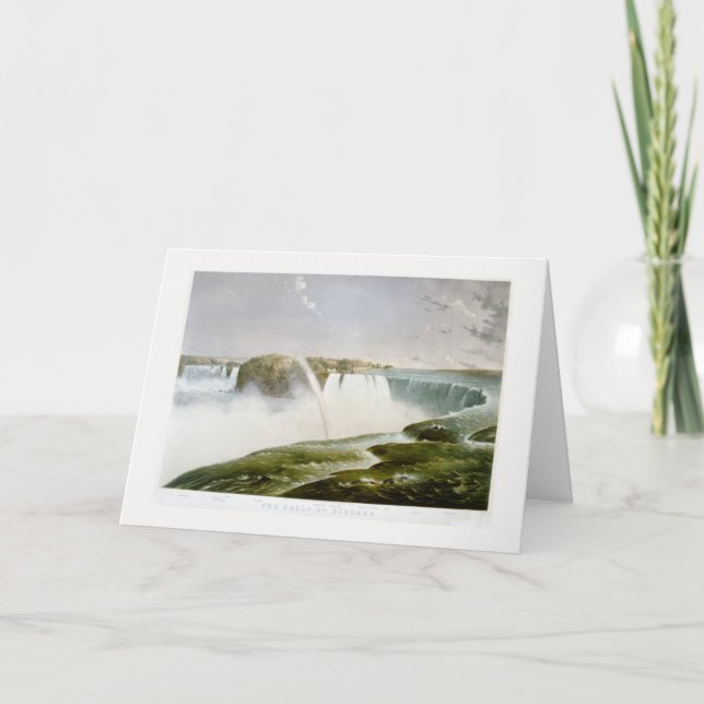 Carte . "Chutes du Niagara" 1868 (Devant)