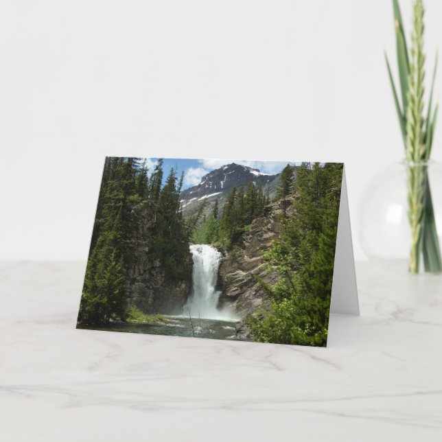 Carte Chutes Running Eagle au Glacier National Park (Devant)