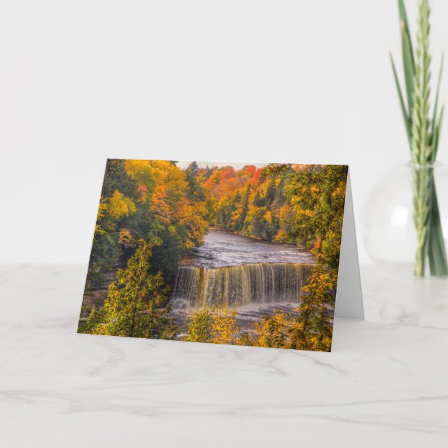 Carte Chutes supérieures avec couleurs d'automne (Devant)