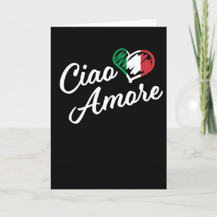 Carte Ciao Amore - Italie Bonjour mon amour en italien