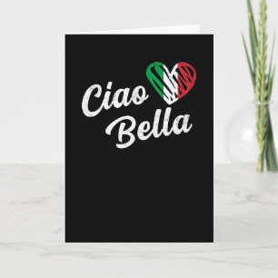 Carte Ciao Bella Italian Hello Beautiful Italy