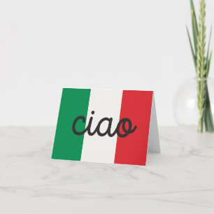 Carte Ciao, salutation en langue italienne