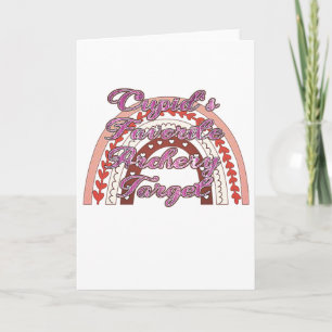 Carte Cible de tir à l'arc préférée de Cupidon - Saint-V