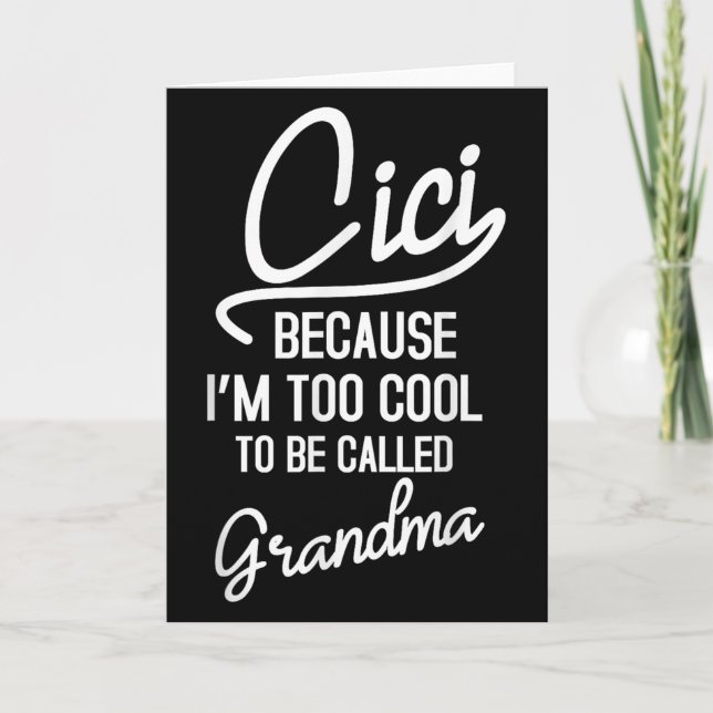 Carte Cici Grandma Cool Grandmother Mothers Day Da1  (Devant)
